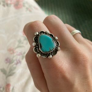 Vintage Turquoise Sterling Silver Ring